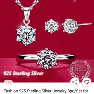 Fashion 925 Sterling Silver Jewelry Set